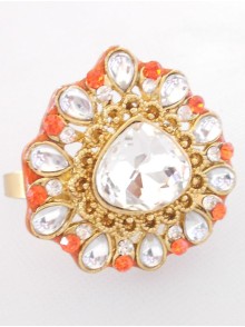 Kundan Finger Ring